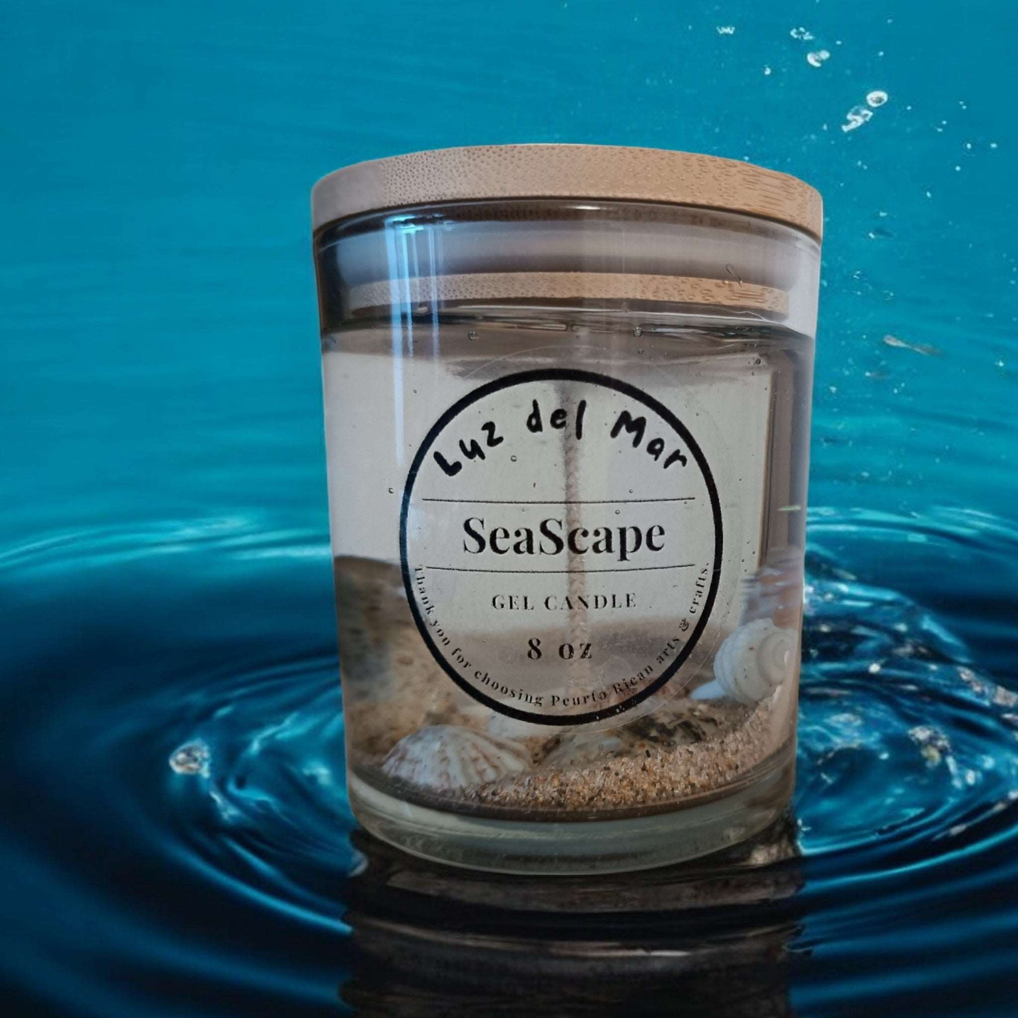 Seascape Gel Candle - Clear - 8 oz net wt.