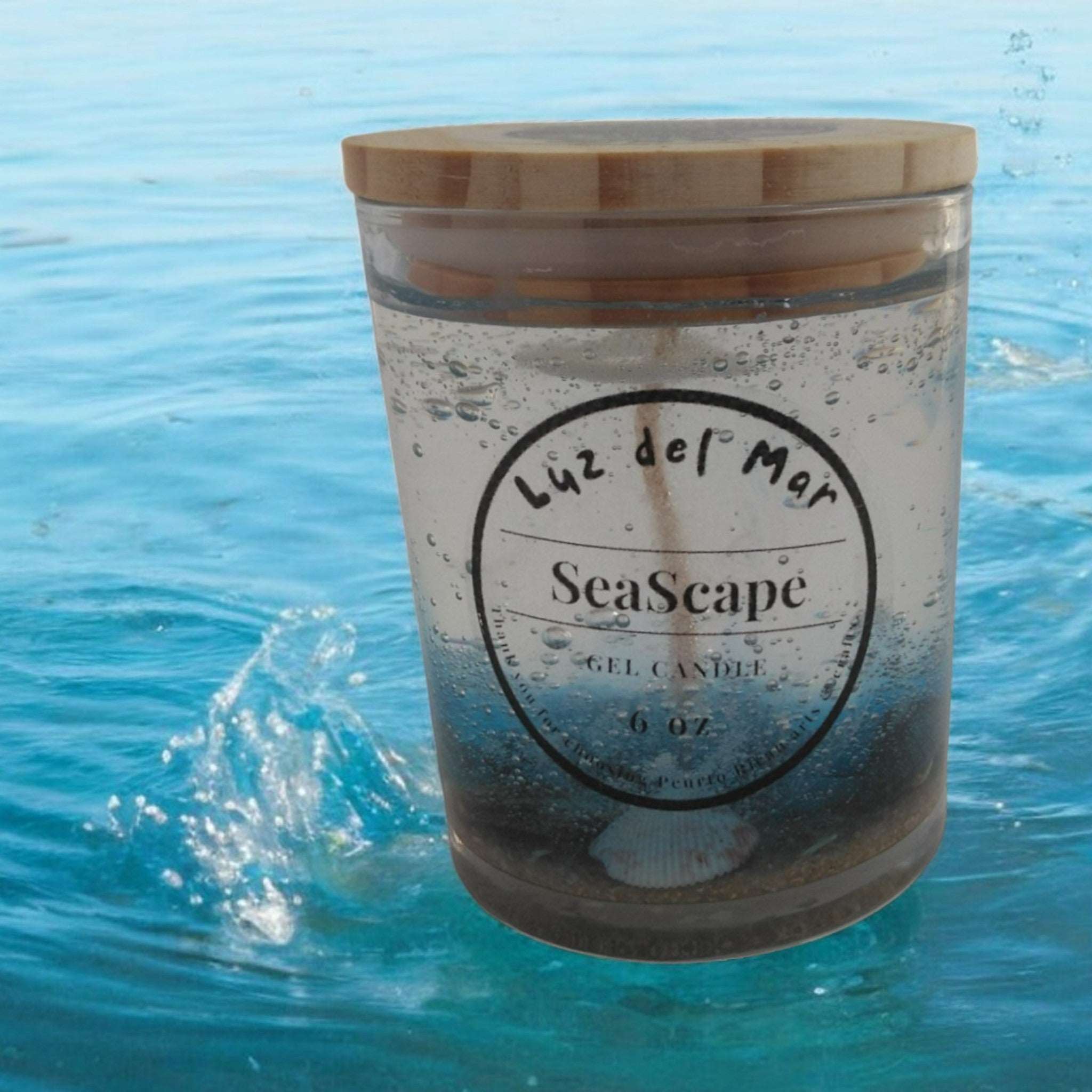 Seascape Gel Candle - Blue Lagoon - 8 oz net wt.